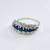 14K White Gold Sapphire and Diamond Ring 1 thumbnail
