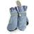 Companion Road Sport Dog Boots Medium Blue Striped 1 thumbnail