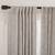 West Elm Stone White/ Light Grey Crossweave Blackout Curtains - 4 Panels 7 thumbnail