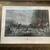 Fox Hunt Scene HUGE Wood Framed Vintage "Meet at Blagdon" 44x56 2 thumbnail