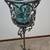 Wrought iron candle holder 27" 2 thumbnail