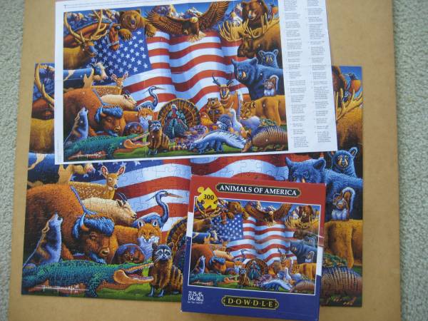 Dowdle Jigsaw Puzzle Animals of America 300 Pieces POSTER 1