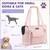 Dog carrier purse tote bag pink - new 2 thumbnail