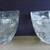 TWO 4 POINT GLASS CANDLE HOLDERS 2 thumbnail