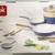 New! Good Cook Ceramic Cookware 10 pc  Blue Pots / Pans / Utensil Set 1 thumbnail