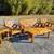 6 pc Outdoor Patio Set. Heavy Duty Set Burned 1 thumbnail