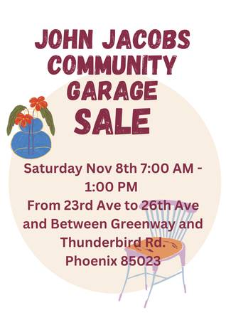 John Jacobs Community Garage Sale 1