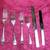 Vintage ART DECO ELKINGTON SILVER CUTLERY Flatware Carving 6 Settingst 4 thumbnail