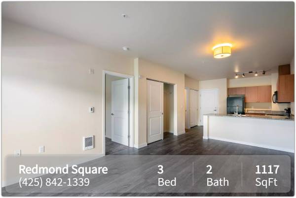 $2,910 / 3br - 1117ft2 - Más allá de lo común: 3 dormitorios, 2 baños, 1117 pies cuadrados de comodidad. (Redmond)63852578850817121