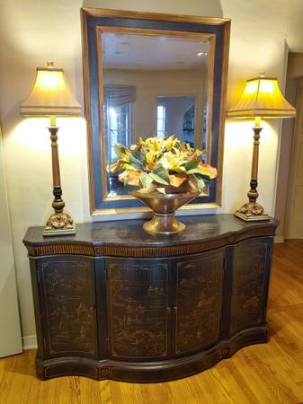 Ethan Allen Chinoiserie Console / Sideboard / Credenza / Buffet 1