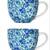 Beautiful Lilly Pulitzer 12 Oz Blue Ceramic Coffee/Tea Mugs With Gold 1 thumbnail