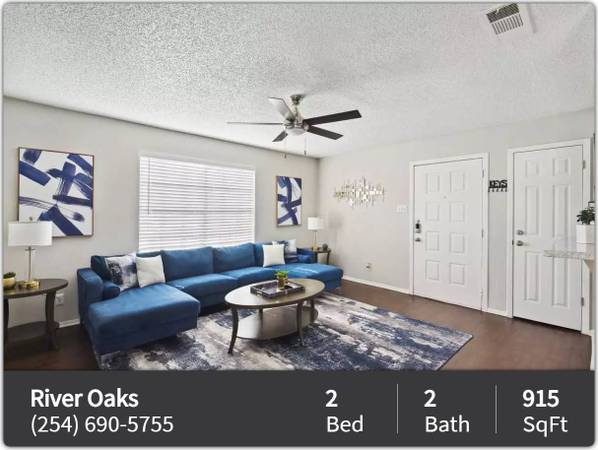 $1,244 / 2br - 915ft2 - Exquisite courtyard and garden views at River Oaks (Kileen - Conder Park)63806811631107122