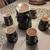 Vintage Jug Earthenware Majolica Style and Cup / Mug Pitcher Set 6 thumbnail