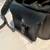 UNIQUE VINTAGE BLACK LEATHER MOTORCYCLE SADDLE BAG "DMP W/WINGS" LOGO 10 thumbnail