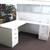 Napa White Office Desks . Various Configurations & Coordinating Pieces 5 thumbnail
