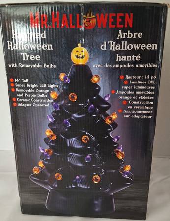 Mr. Halloween 12" Nostalgic Ceramic LED Halloween Tree - $40 (san jose north)63470267103617122
