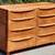 vintage 1965 mid century modern walnut four piece BEDROOM SET 14 thumbnail