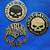 Harley flat metal/aluminum emblem decals 1 thumbnail