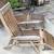 2 Teak Outdoor Patio Chaise Lounge Chair Reclining 6 thumbnail