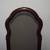 15"x42" Dark wood frame wall hanging ornate rectangle mirror 3 thumbnail