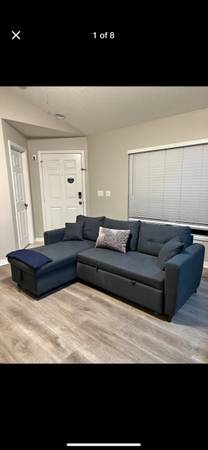 Sofa bed for sale - dark blue 1