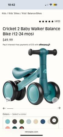 Bicicleta de equilibrio 12-24 meses - $15 (Berkeley)63470436798723121