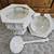 /// VTG WHITE CERAMIC HEXAGON SOUP TUREEN w/ LID & LADLE \\\ 3 thumbnail