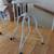 ► vintage / antique white adjustable counter stools 5 thumbnail