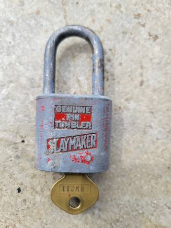 Vintage Slaymaker Pin Tumbler Padlock 1