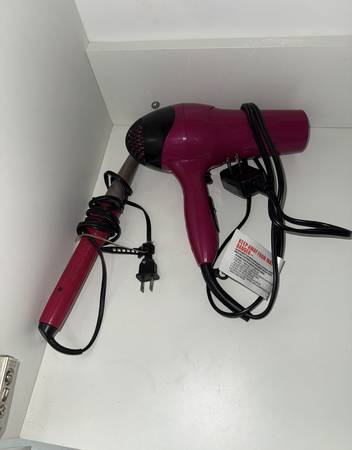 Hair Dryer and Curling Iron Set 1