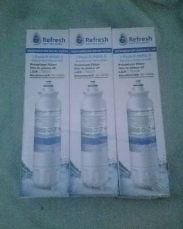 3 Pack Refresh Kenmore Refrigerator Water Filter  #9490  Sealed New In Box 1