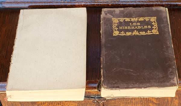 Antique 2 Volume Les Miserable by Victor Hugo. 1915 Copyright. 1