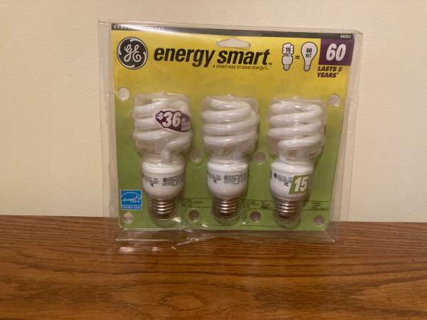 GE Energy Smart Light Bulbs 15 Watt (equals 60 Watt) - NEW 1