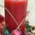 Large Christmas Centerpiece Candle Holder Floral Arrangement Garnet 10 thumbnail
