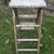 Used Vintage 4 Foot Folding Wood Step Ladder (3 AVAILABLE) 4 thumbnail