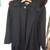 Vintage Black Wool Coat w/ Fox Fur Trimmed Hood & Scarf Collar Size 12 1 thumbnail