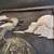 Jim Smith RAKU Stork wall plaque 7 thumbnail