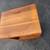 West Elm Cube Nightstand Lamp Side Table drawer chestnut brown 3 thumbnail