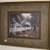 Traditional House framed matted glass print think Thomas Kincaid look 2 thumbnail