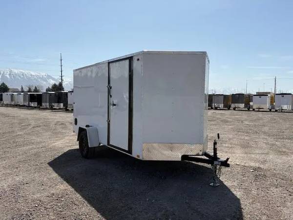 NEW 6x12 Enclosed Cargo Trailer with Rear Ramp 1