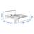 Black king bed frame - IKEA MALM 4 thumbnail