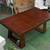 Dinning table modern style solid heavy wood color brown 2 thumbnail