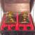 Vintage Wood Chest With Glass Decanters 2 thumbnail