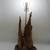 MID CENTURY BRUTALIST CYPRESS TREE ROOT KNEE LAMP 31" TALL 7 thumbnail