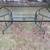 4.5 ft JORDAN BROWN round glass top aluminum patio table, quality 3 thumbnail