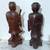 TWO BEAUTIFUL VINTAGE CHINESE CARVED WOOD STATUES OF MALE ANCESTORS 7 thumbnail