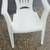 Whte Plastic Patio Chairs and End Tables 5 thumbnail