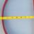 Kitchen red iron hanging pot and pan rack approx 17x33" 10 thumbnail