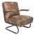Pair of Moe's Home Collection Perth Club Chair Grazed Brown Leather 5 thumbnail