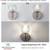 MASIVEL Sconces Wall Lighting Set of 2 Modern Crystal Wall Sconce with 9 thumbnail